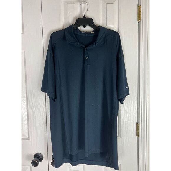 Nike Mens Navy Golf Fit Dry Shirt Size XXL - Picture 1 of 3